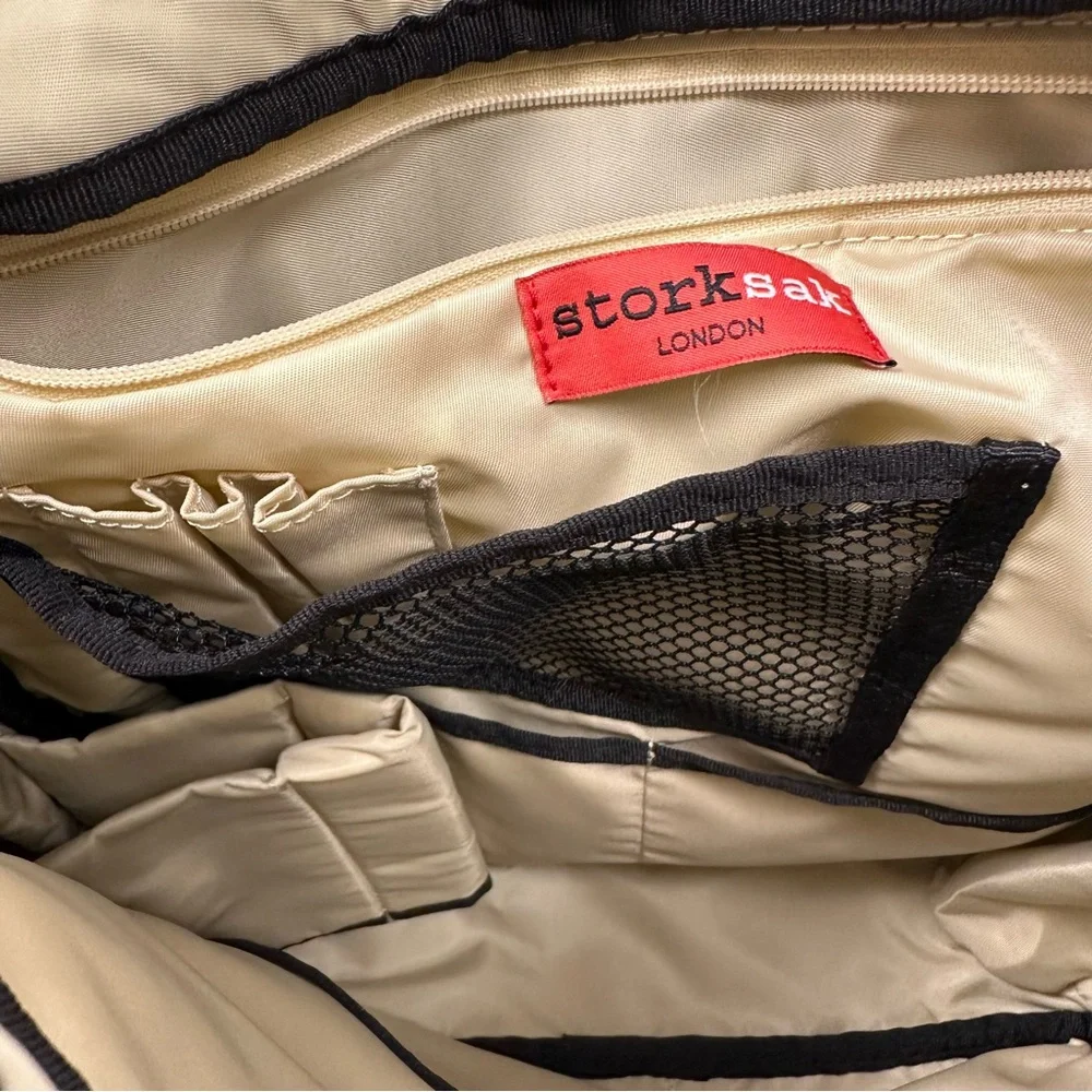 StorkSak London Leather Diaper Bag Unisex